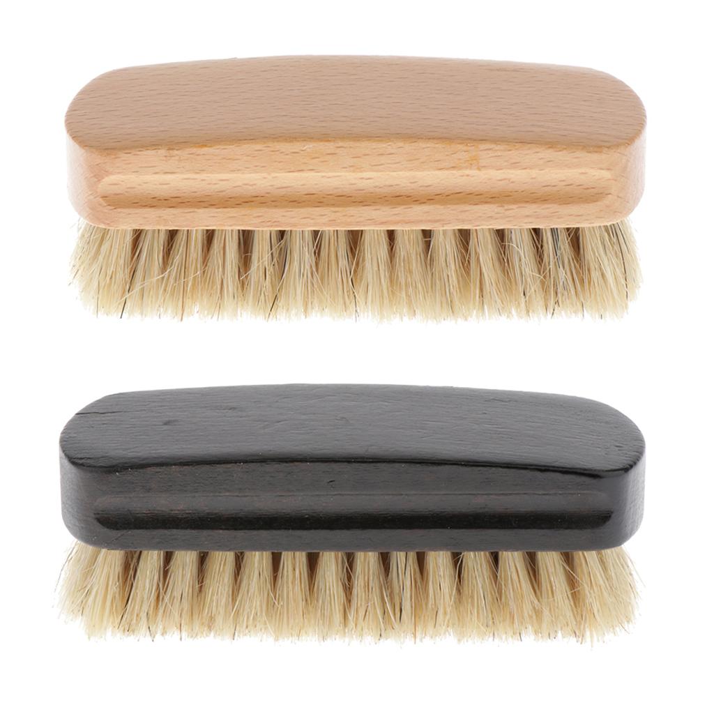 Shoe Brush - Wooden Shoe Shine Brush Cleaner Kit